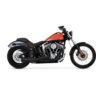 V&H Hi-Output 2-1 Short Softail 86-17 (Excl Rocker/Cvo 09 & Fxsb/Fxse) - Black