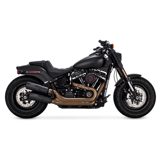 V&H Hi-Output Slip-Ons Softail 18-20 Fatbob - Black