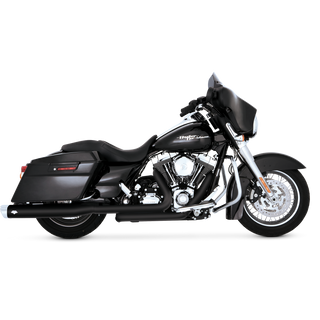 V&H Dresser Duals Black Touring 09-16 (Cvo Models Will Req V16937 Rhs Floorboard Bracket)