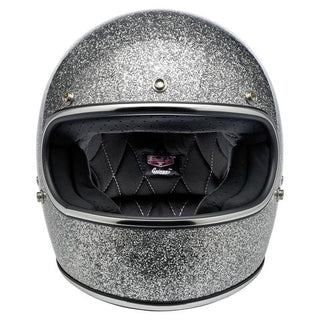 Biltwell Gringo ECE Motorcycle Helmet - Bright Silver Metal Flake