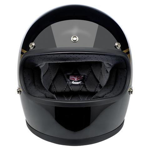 Biltwell Gringo ECE Motorcycle Helmet - Gloss Black Holeshot
