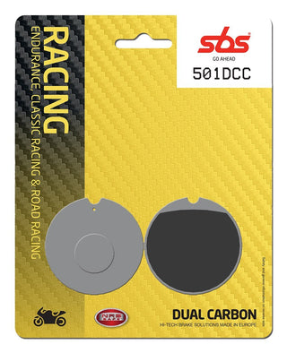 SBS FRICTION - Dual Carbon Classic Front Brake Pads (Track Use) - 501DCC-
