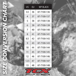 TCX X-Five Waterproof  Boots– Black - MotoHeaven