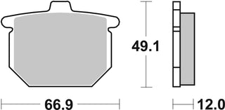 SBS FRICTION - Ceramic Front Brake Pads - 508HF-