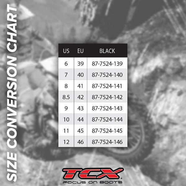 TCX Racing High Performance Speedway Off-Road Motorcycle Boots - Black/White