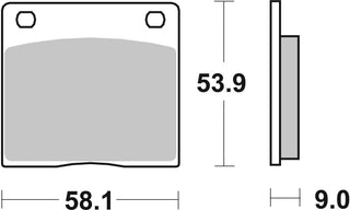 SBS FRICTION - Ceramic Rear Brake Pads - 512HF-