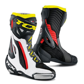 TCX RT Race Pro Air Boots– White/Red/Yellow - MotoHeaven