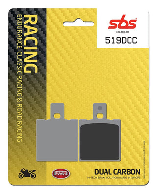 SBS FRICTION - Dual Carbon Classic Front Brake Pads (Track Use) - 519DCC-