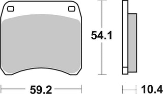 SBS Dual Carbon Racing Brake Front - 523DC-