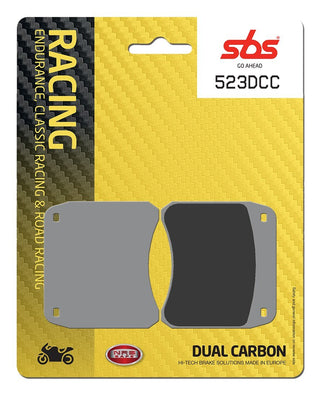 SBS FRICTION - Dual Carbon Classic Front Brake Pads (Track Use) (Lockheed) - 523DCC-
