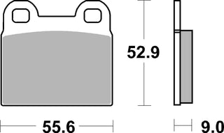 SBS FRICTION - Ceramic Front Brake Pads - 527HF-