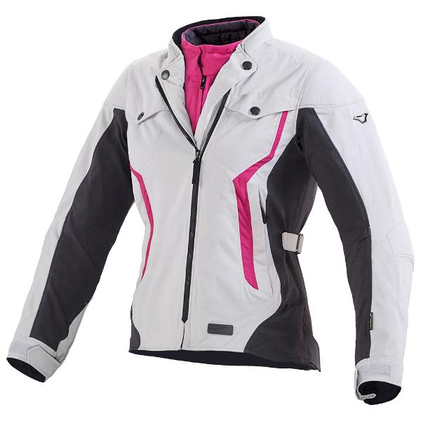 Macna Impala Women's Jacket – White/Pink - MotoHeaven