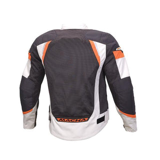 Macna Event Mesh Jacket – Black/Ivory/Orange - MotoHeaven