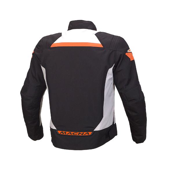 Macna Traction Textile Jacket – Ivory/ Black/Orange - MotoHeaven