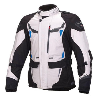 Macna Impact Pro Jacket – Ivory/Blue - MotoHeaven