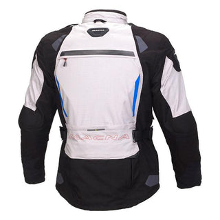 Macna Impact Pro Jacket – Ivory/Blue - MotoHeaven