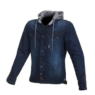 Macna Westcoast Hoody Denim Jacket –  Blue - MotoHeaven