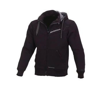 Macna Freeride Hoody Cotton Jacket –  Black - MotoHeaven