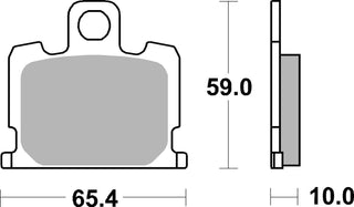 SBS FRICTION - Ceramic Front Brake Pads - 547HF-
