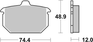 SBS Hd Ceramic Brake Pads Front-Rear - 549H.HF-
