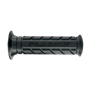 Ariete Motorcycle Hand Grips - Flashgrip - Road - Black 120mm Closed End