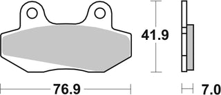 SBS Organic Brake Pads Front-Rear - 551HF-