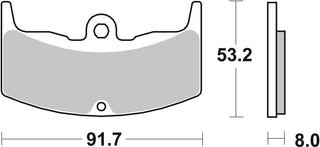 SBS FRICTION - Ceramic Front Brake Pads - 552HF-