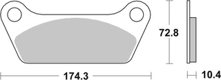 SBS Hd Ceramic Brake Pads Front-Rear - 553H.HF-