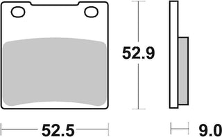 SBS Sintered Brake Pads Rear Road - 556LS-