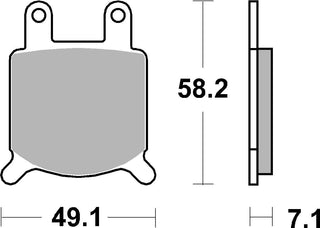 SBS FRICTION - Ceramic Front Brake Pads - 560HF-