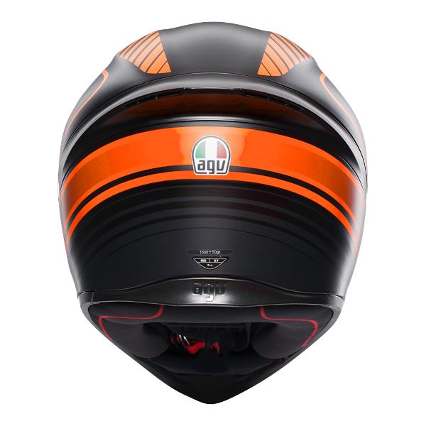 AGV K1 Warmup Full Face Helmet - Black/Orange - MotoHeaven