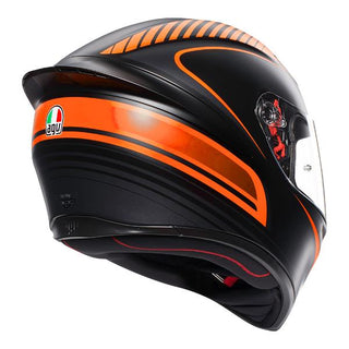 AGV K1 Warmup Full Face Helmet - Black/Orange - MotoHeaven