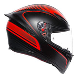 AGV K1 Warmup Full Face Helmet - Black/Red - MotoHeaven