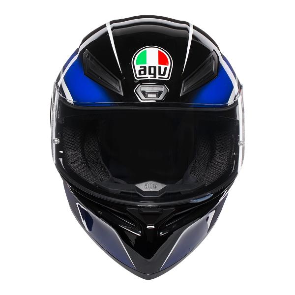 AGV K1 Qualify Full Face Helmet - Black/Blue - MotoHeaven
