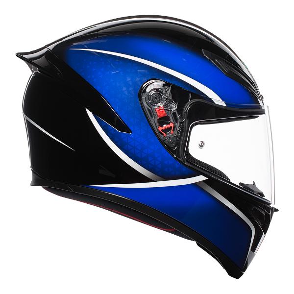 AGV K1 Qualify Full Face Helmet - Black/Blue - MotoHeaven