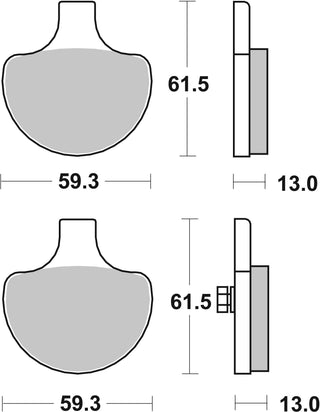 SBS Hd Ceramic Brake Pads Front-Rear - 579H.HF-