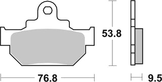 SBS FRICTION - Sinter Front H-D Brake Pads - 582HF-