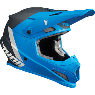 Thor Sector Chev Helmet - Blue/Light Grey