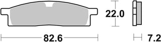 SBS FRICTION - Ceramic Front Brake Pads - 589HF-