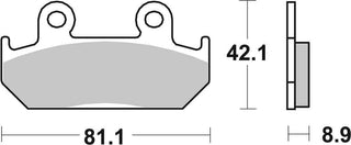 SBS FRICTION - Sinter Front Brake Pads - 593HS-