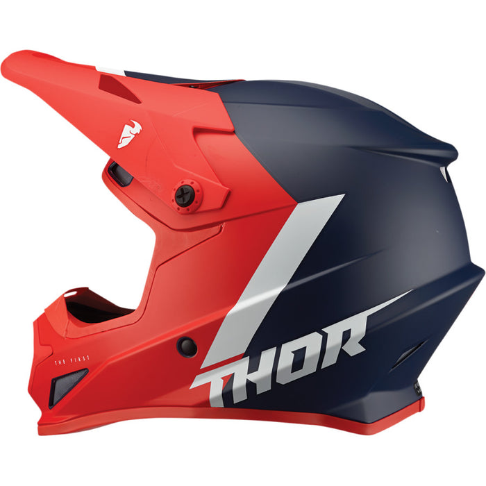 Thor Sector Chev Helmet - Red/Navy