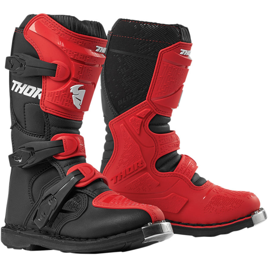 Thor Youth Blitz XP Boots - Red/Black