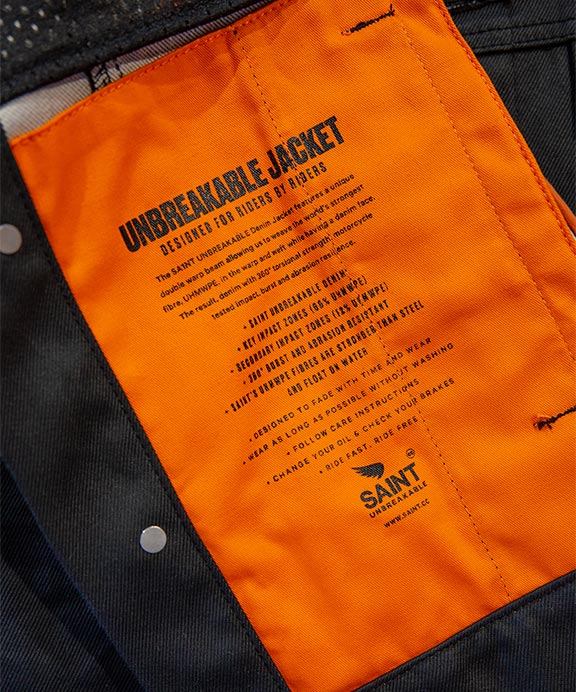 Saint Unbreakable Jacket w/Armours Black (Coated)