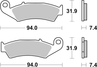 SBS FRICTION - Ceramic Front Brake Pads - 603HF-