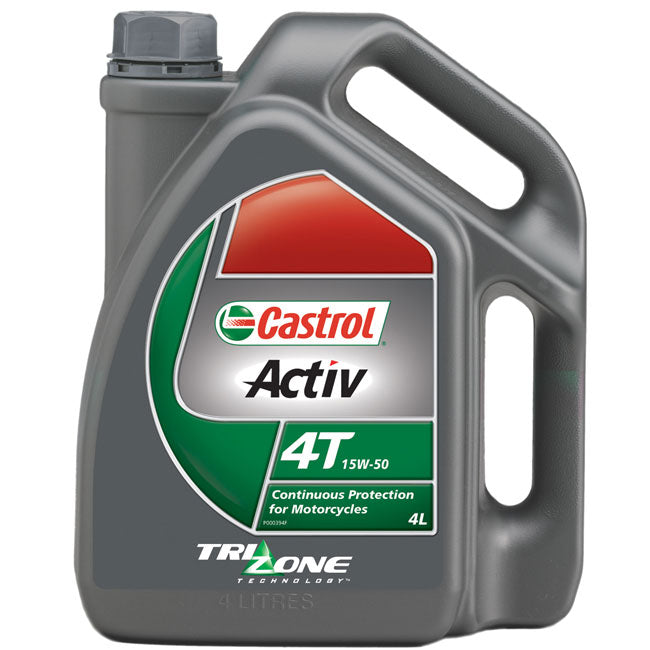 Castrol Activ 4T 15W-50 Engine Oil 4 Litre