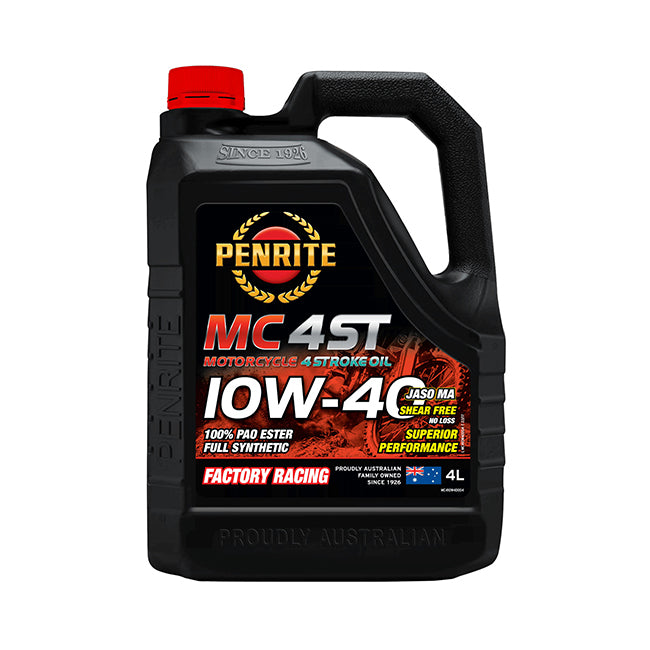 Penrite MC-4ST 10W-40 100% Pao Ester Full Synthetic Engine Oil 4 Litre
