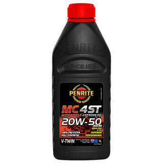 Penrite MC-4ST V Twin 20W-50 100% Pao Ester Full Synthetic Engine Oil 1 Litre