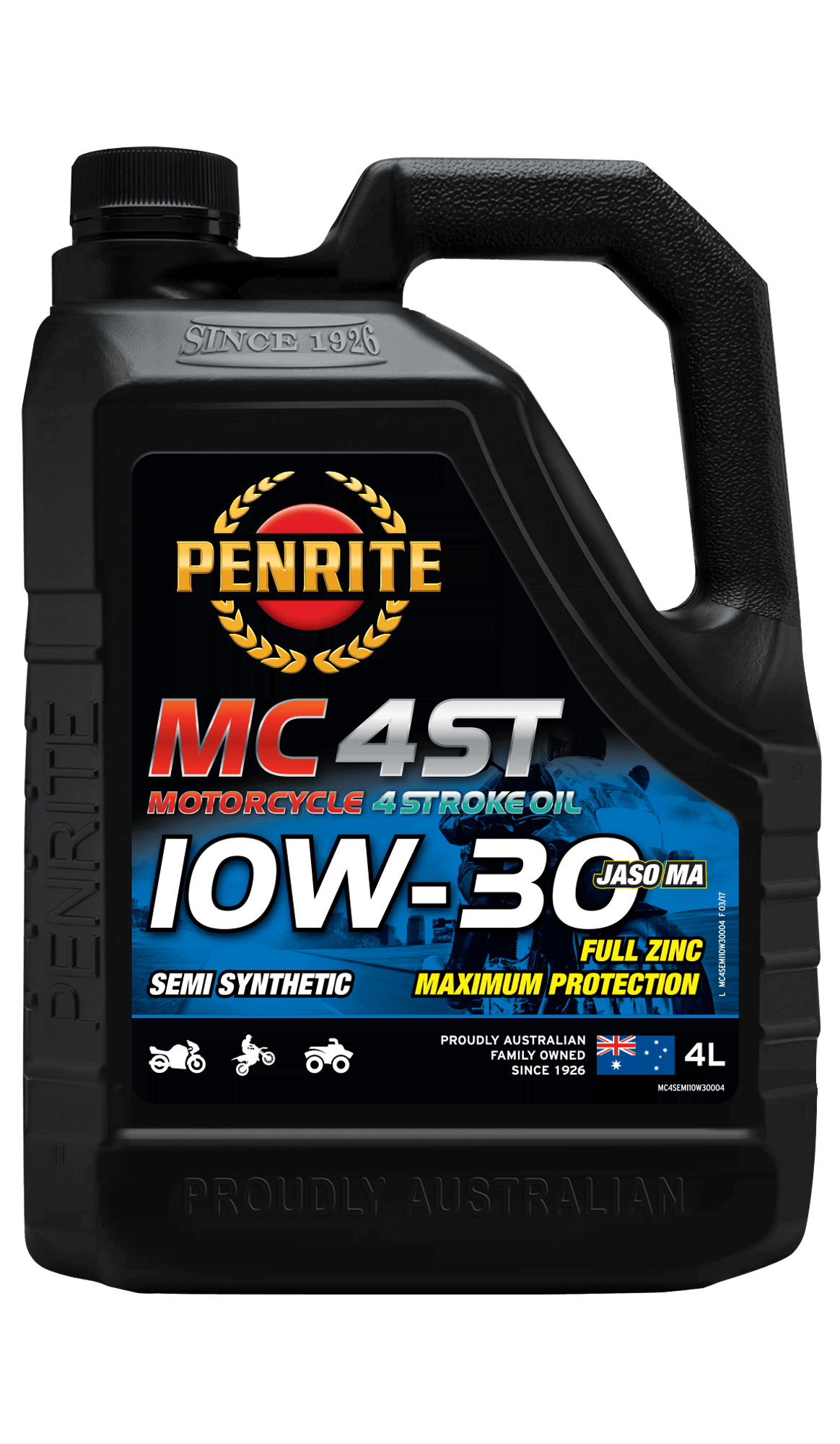 Penrite MC-4ST 10W-30 Semi Synthetic Engine Oil 1 Litre