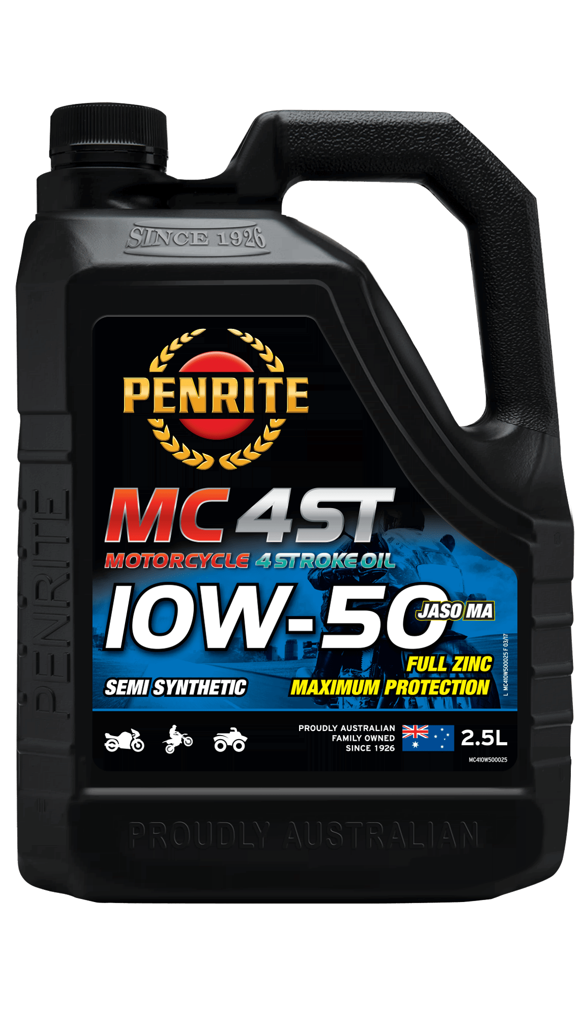 Penrite MC-4ST 10W-50 Semi Synthetic Engine Oil 2.5 Litre