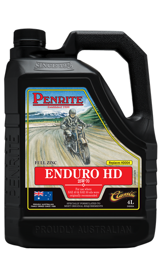 Penrite Enduro HD 25W-70 4 Stroke Mineral Engine Oil 4 Litre